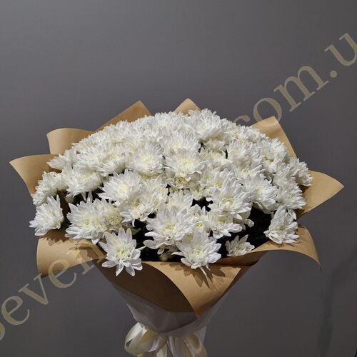 Букет білих хризантем (25)